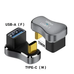 USB - C Male to Female 140W Fast Charging Adapter with 180 - Degree Design (USB Female to TypeC)