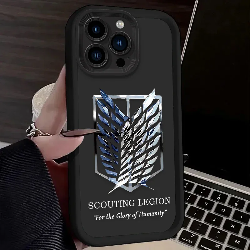 Attack On Titan Logo Soft Silicone Phone Case Cover