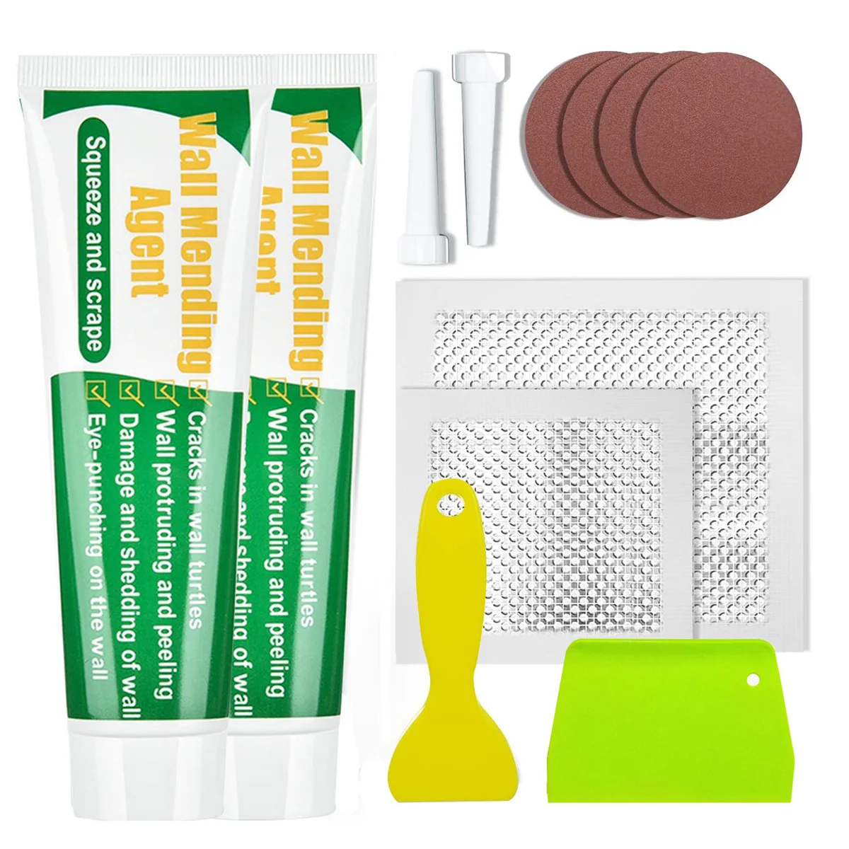Wall Patch Repair Kit Drywall Repair Kit Agente de Reparação Seguro para Gesso Teto e Folha de Rocha Reparo de Parede Seca