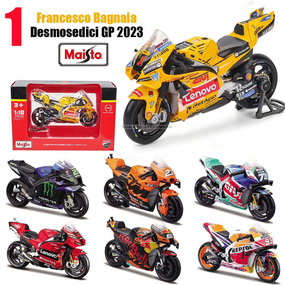 Maisto 1:18 新しい 2023 ドゥカティ レノボ チーム # 1 Bagnaia