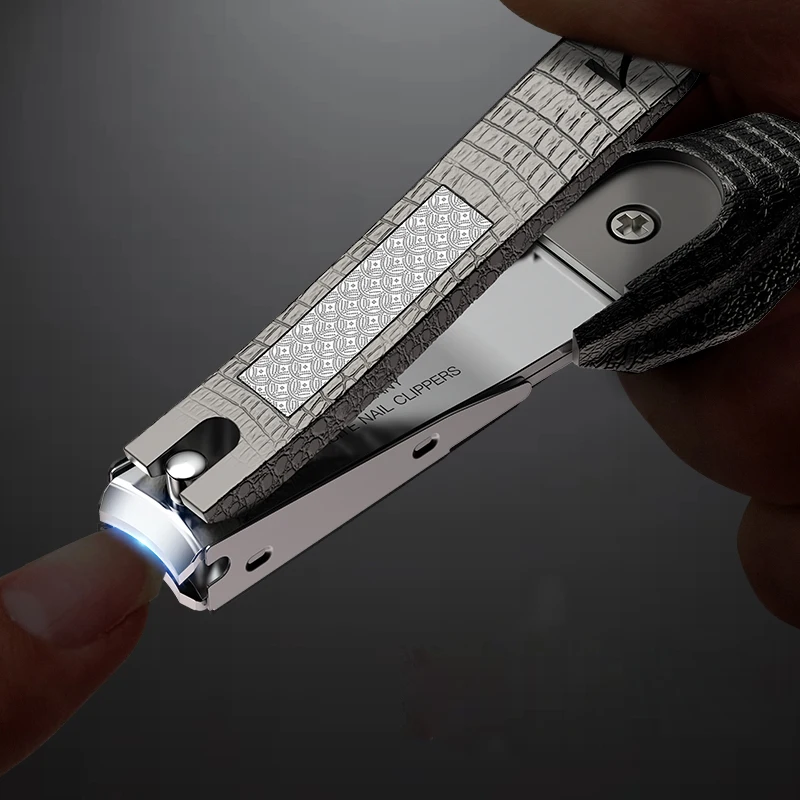 SEESOO Crocodile Bionic Nail Clippers Single Splash-Proof Nail Clippers Home Large Gift Box