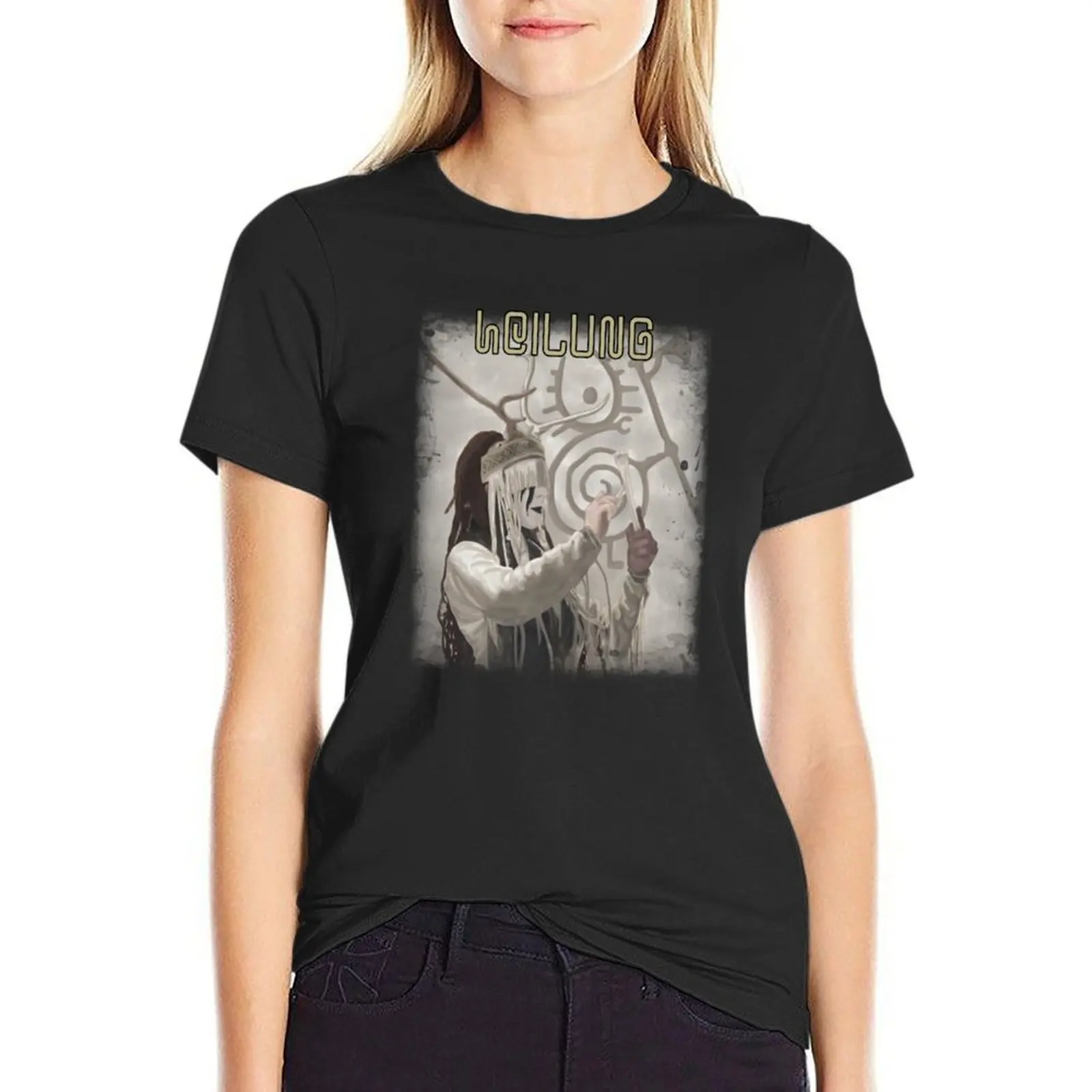 

Heilung T-Shirt tees korean fashion funny summer clothes black t-shirts for Women