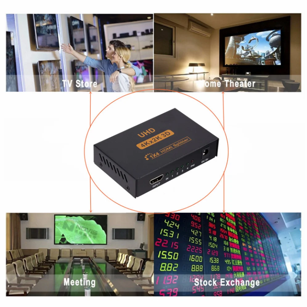 répartiteur hdmi avec adaptateur full distributeur pour fire hdtv