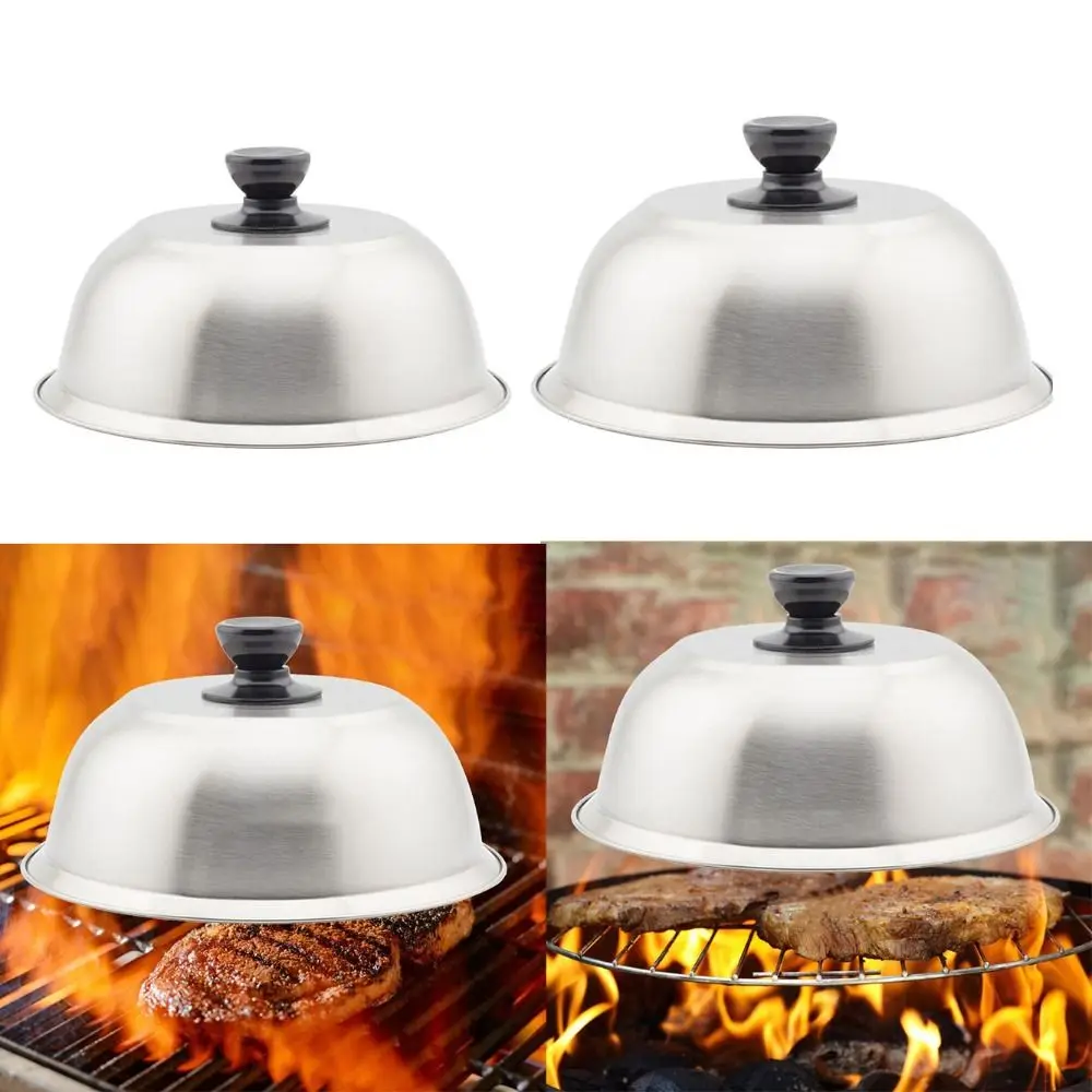 Stainless Steel Multi-Use Cookware Cover and Cheese Melting Dome