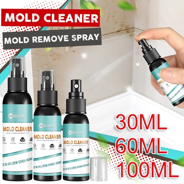 Spray anti-moisissure 60/100ml, nettoyant de moule ménager, polyvalent,  pour salle de bains, carreaux de céramique, outil de nettoyage des murs -  AliExpress