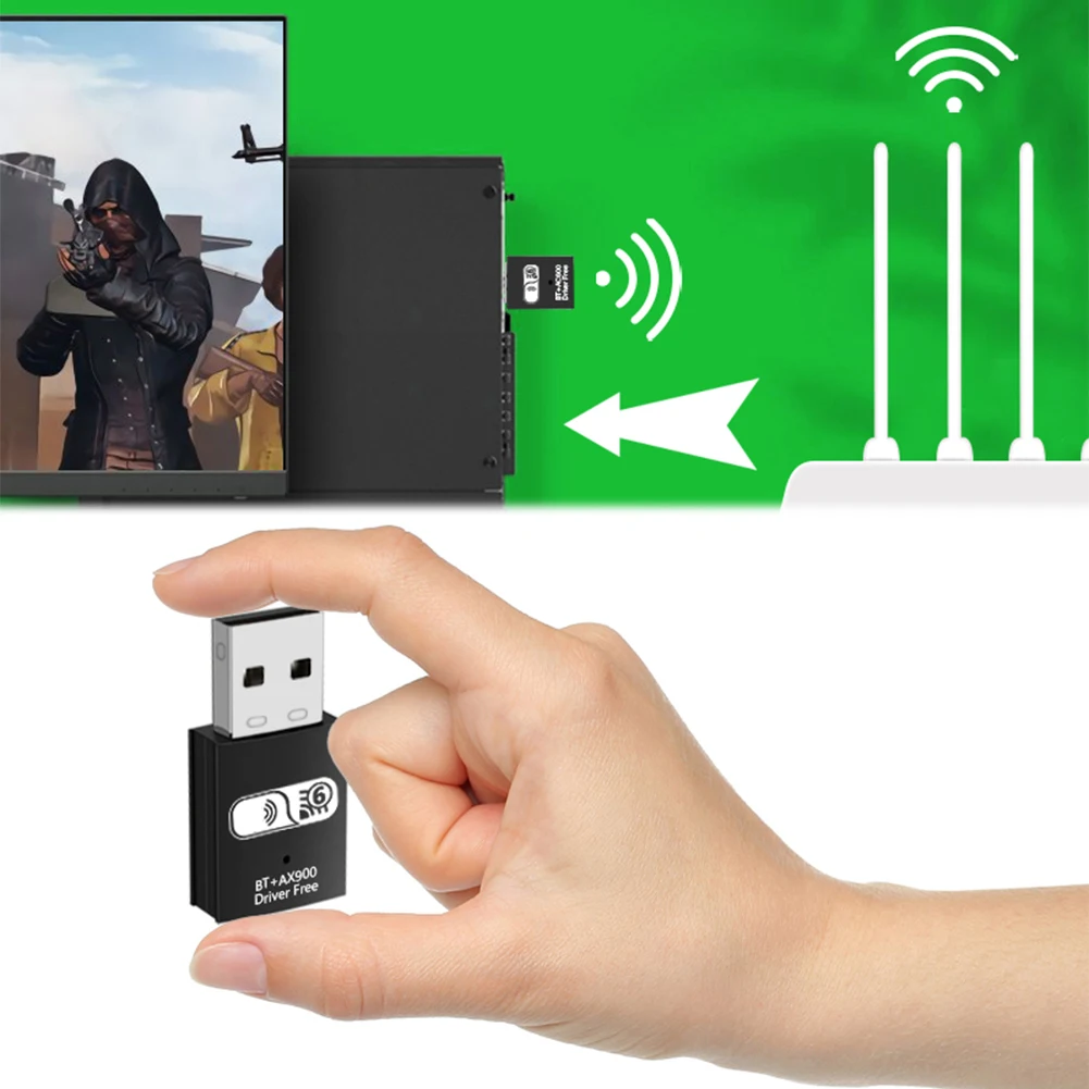 BT5.4 USB WiFi 어댑터 듀얼 밴드 2.4G & 5G 무선 네트워크 카드 가정 및 사무실용 외부 네트워크 수신기 송신기