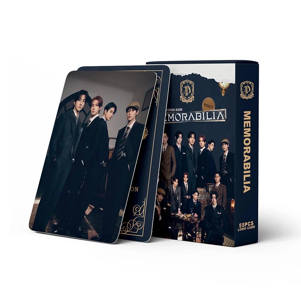 55 개/대 한국 아이돌 새 앨범 MEMORABILIA Lomo 카드 패션 소년 조합 HD 인쇄 Photocard 팬 컬렉션 선물