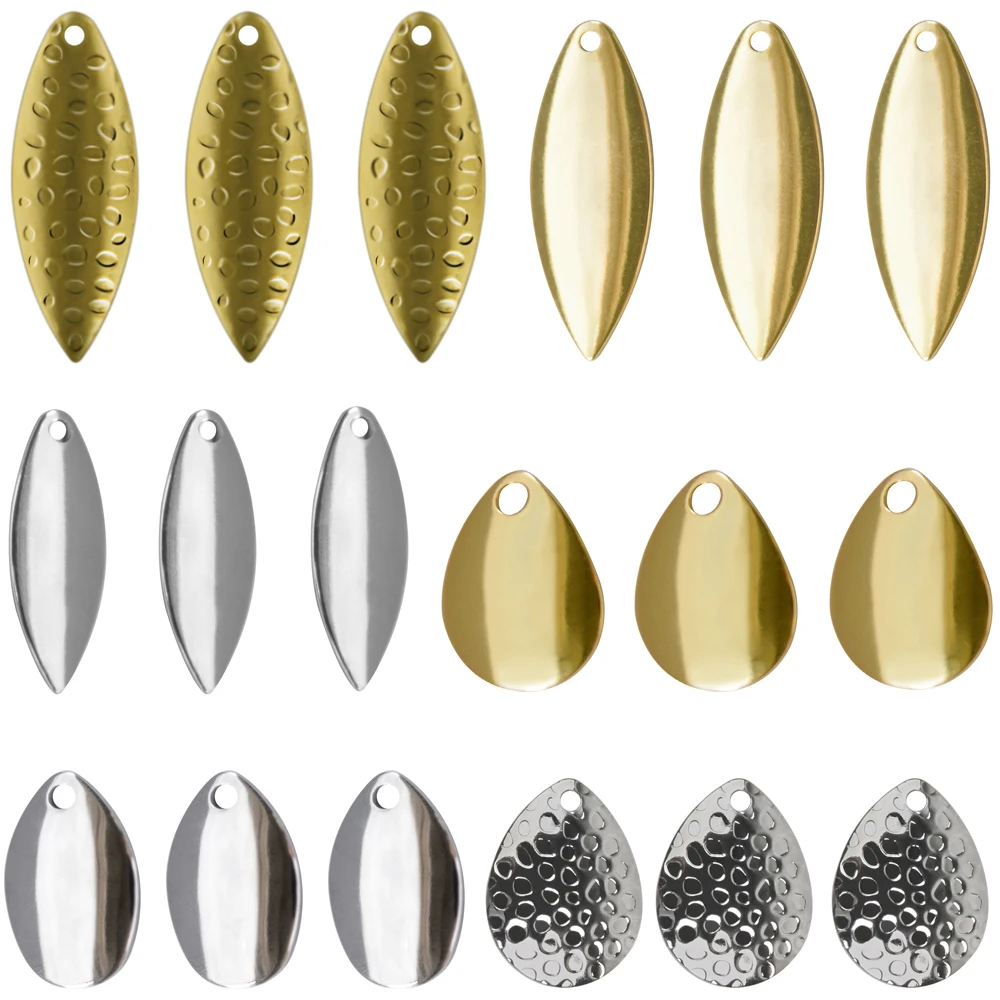 18Pcs Spinner Blades Fishing Lure Colorado Spinner Blades for DIY