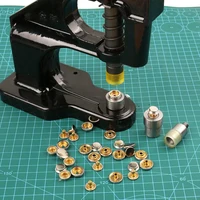 Hand Press with Button Dies Kit for Snap Fasteners Jeans/Magnetic Buttons Leathercraft Clothing Bags Jeans Sewing Accessories 2