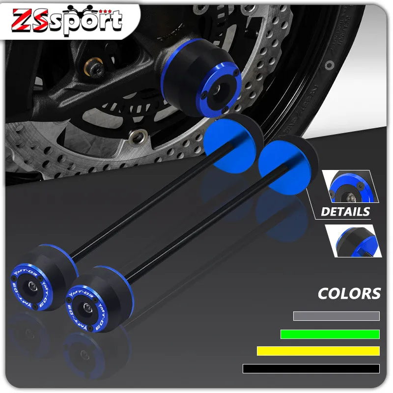 

Motorcycle Accessories Front Rear Wheel Fork Slider Axle Crash Protector For YAMAHA MT-03 2015-2021 2022 2023 mt03