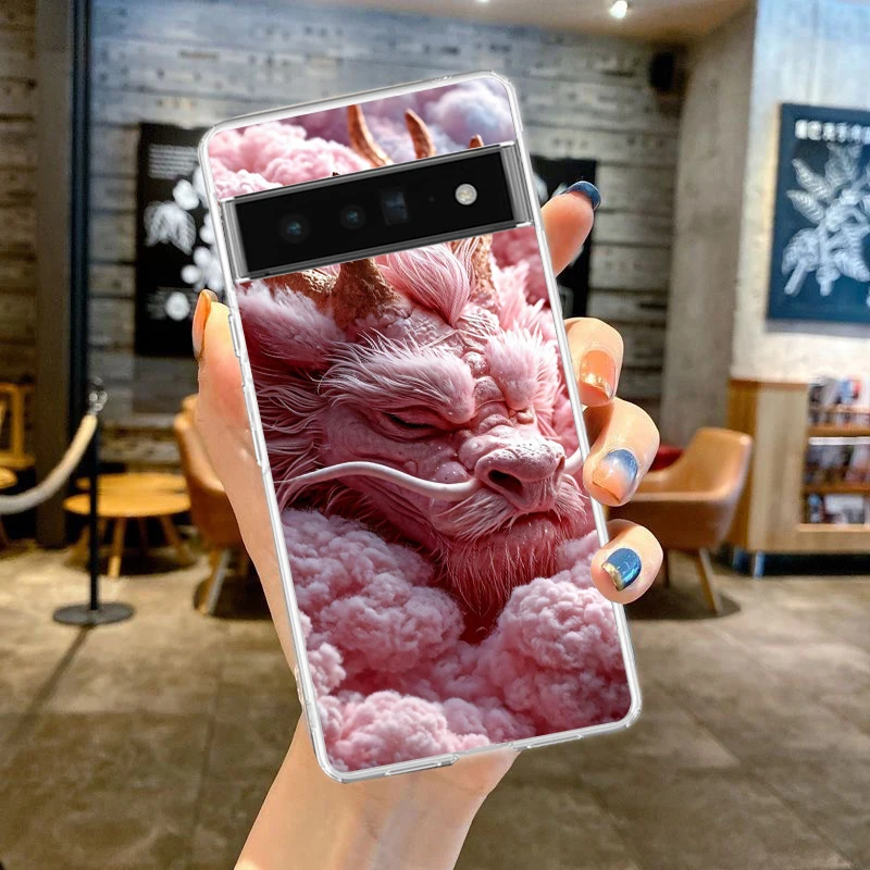 Cartoon Dragon Series Soft Clear TPU Transparent Phone Case