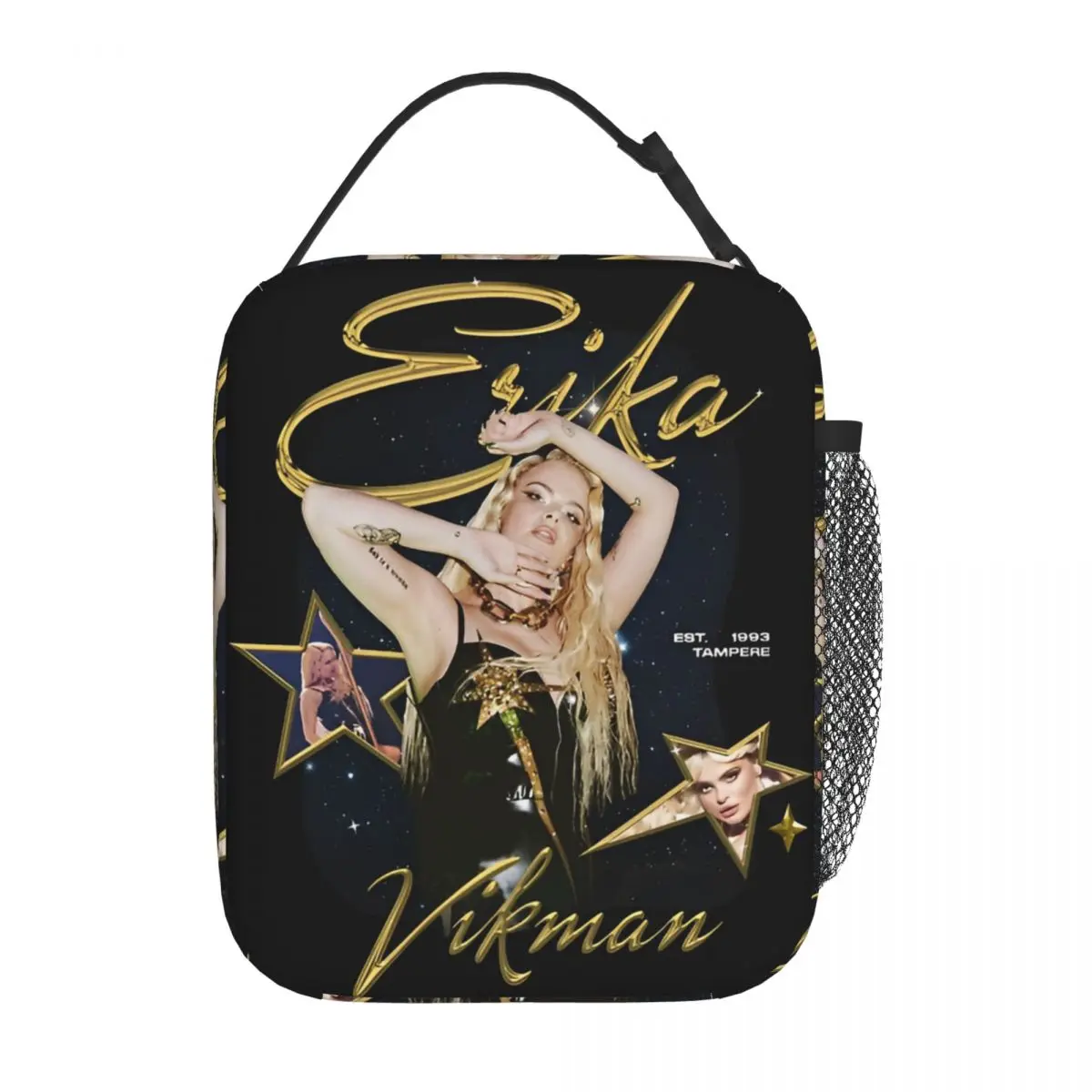 Erika Vikman Ich Komme Eurovision 2025 핀란드 사무실 휴대용 식품 가방 컨테이너 남성 여성을위한 열 절연 점심 가방