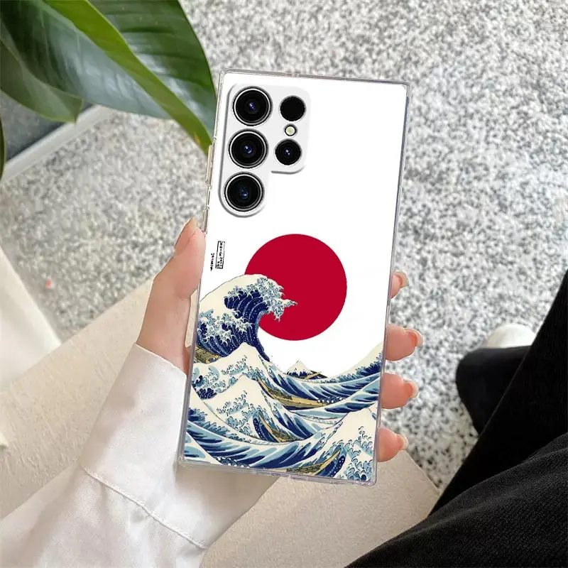 Hokusai Great Wave Japanese Art Clear Phone Case