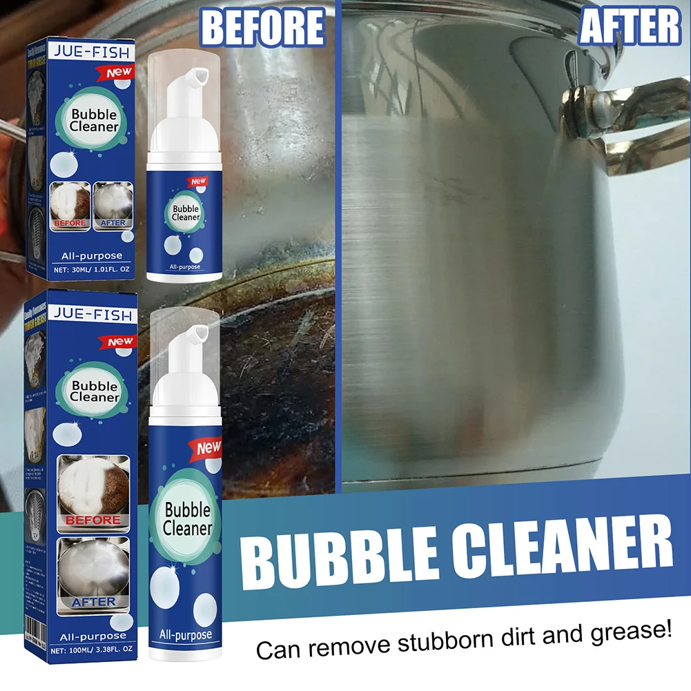 Multi-Purpose Kitchen Foam Cleaner All Round Kitchen Cleaning Foam Heavy Oil Stain Cleaner All Purpose Deep Cleaning Spray