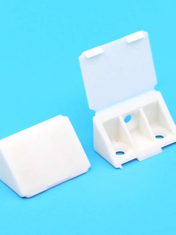 10pcs Nylon plastic corner bracket furniture 90 degree right Angle cabinet Nylon corner code link accessories intensification