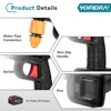 YOFIDRA Copper High Pressure Water Gun Cleaner Handheld Cordless Electric Spray Gun Garden Car Power Tool For Makita 18V Battery 6