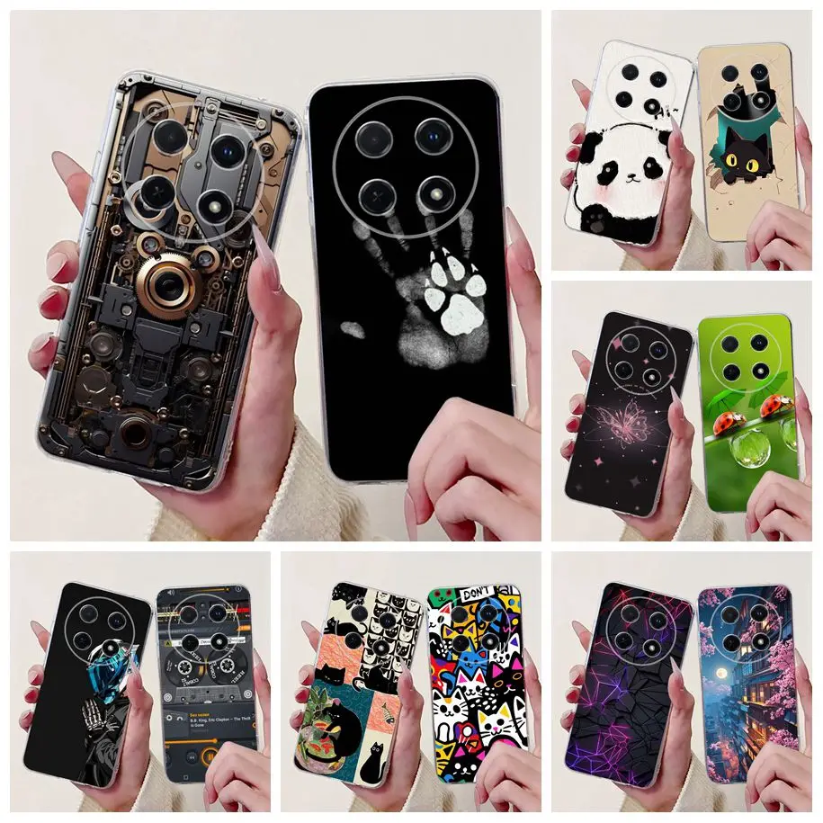 Cute Cartoon Cat Marble Soft Silicone Case - 2025 Edition