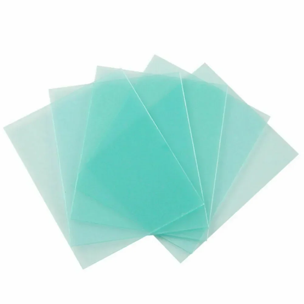 Welding Helmet Welding Shield Cover Welding Protective Lens PC Plastic Plate Cover Green Clear Screens Welding Helmet Filter 10 PCS
