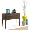 40 inch Wide Mid Century Modern Hallway Console Sofa Entryway Table in Walnut Brown with Storage, 4 Drawers ,for the Living Room 6