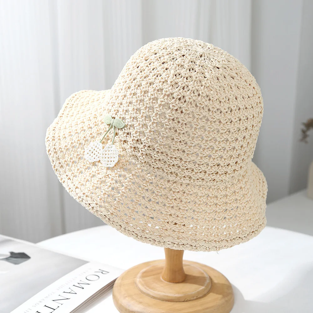 Women's Summer Sun Hat Wide Brim Breathable Beach Bucket Hat For Sun Protection Travel & Outdoor Activities Sunhat New