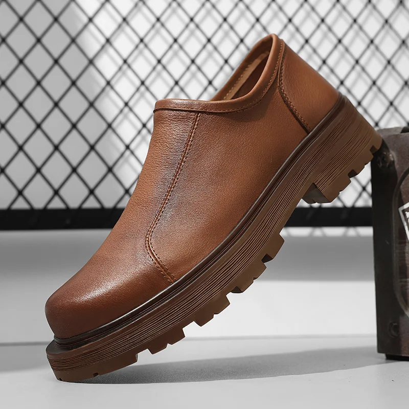 

2024 Hot Sale Casual Shoe Mens Luxury Brand Men Shoes Fashion Work Shoes Man Comfortable Leather Shoes Men