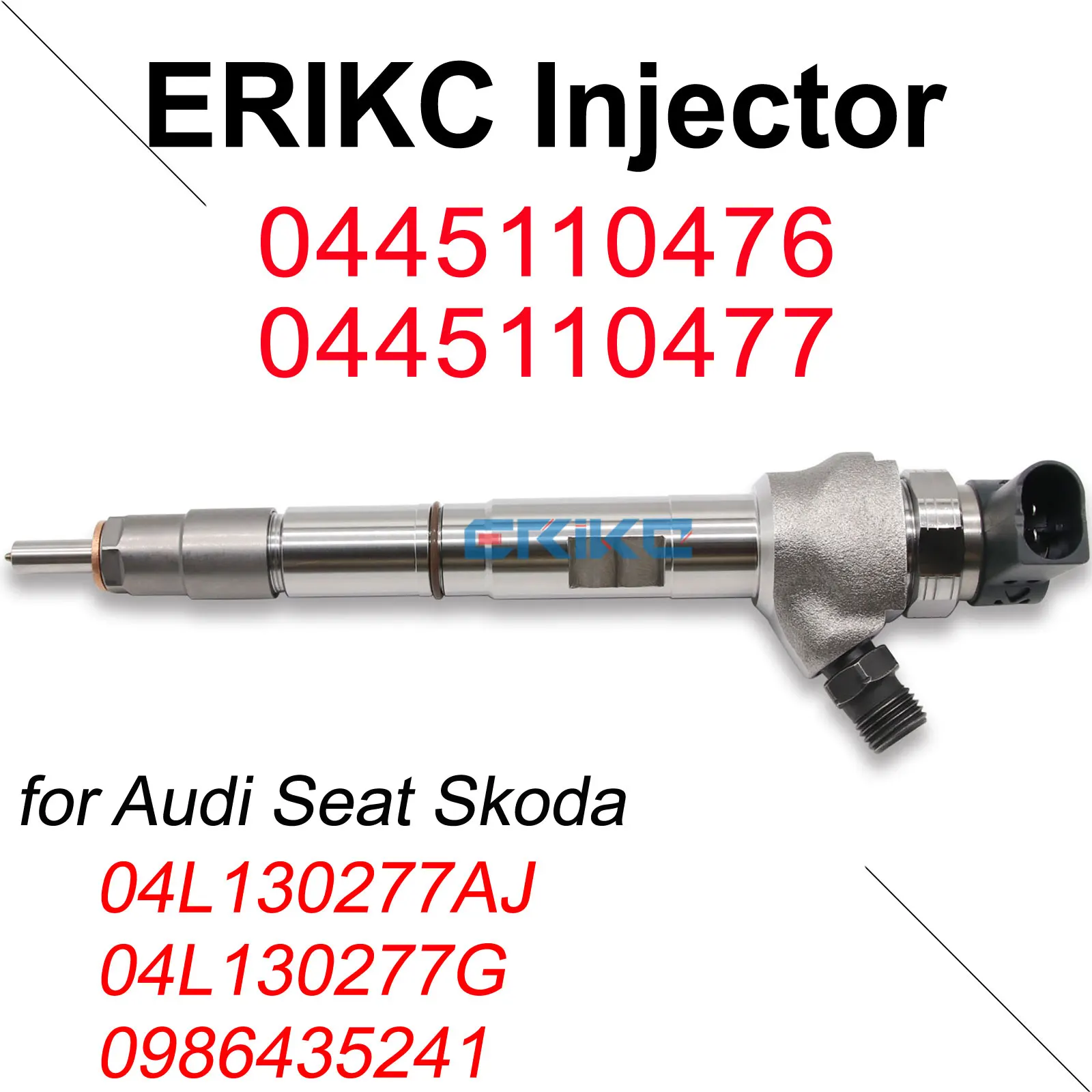 

0445110477 04L130277AJ дизельный инжектор Топливная форсунка 0445110476 для Bosch Skoda Octavia Seat Leon Audi A3 0986435241 04L130277G