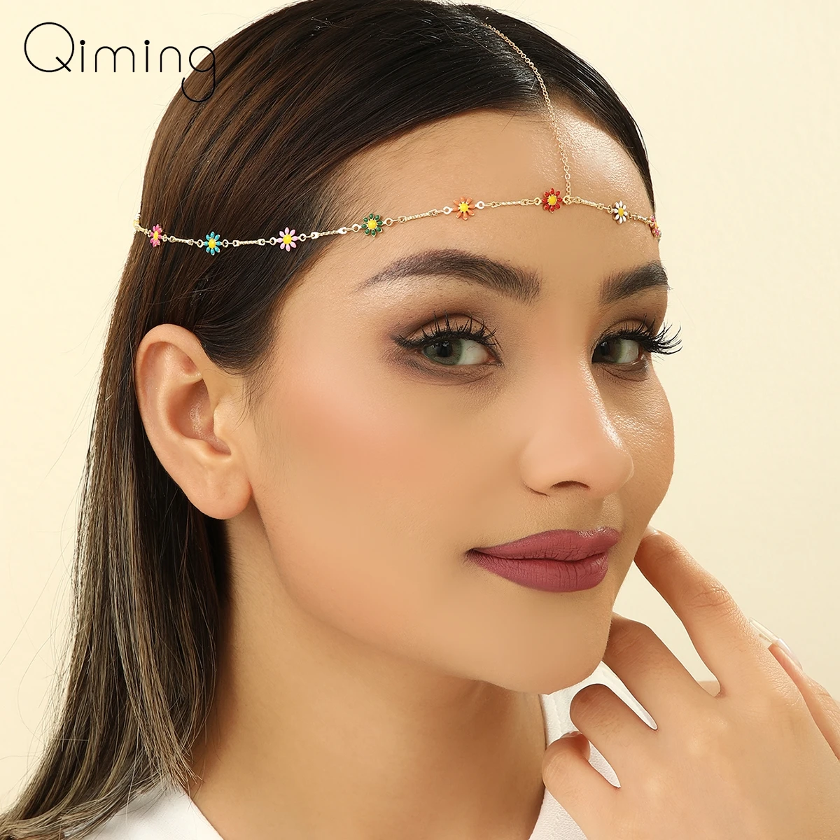 

Этнический Подсолнух, ЛОБНЫЙ головной убор, Женская драгоценность, подарок для помолвки