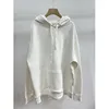 Heavyweight Silver Fox Fur Lined Hoodie Sweatshirt Shoulder Dropped Large Size Base Layer Shirt Warm Comfortable Casual Wear
