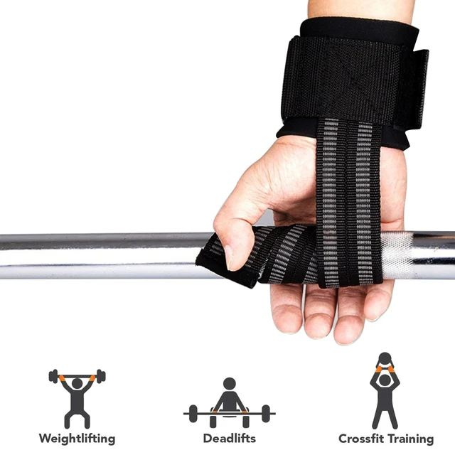 Gym Maniac - Correas de muñeca para levantamiento de pesas - Agarres de  elevación para hombres y mujeres - Equipo de gimnasio y accesorios para  peso