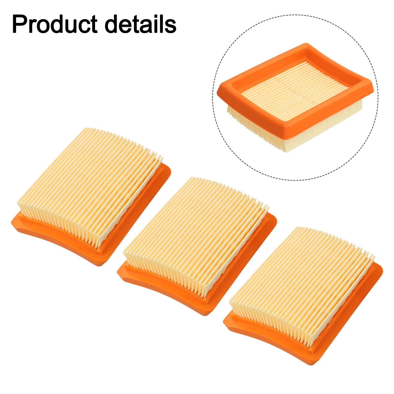 3pcs Air Filter Set for FS120 FS200 FS250 For FS300 FS350 FS380 FS400 For FS450 FS480 BT120 to Prolong Equipment Lifespan
