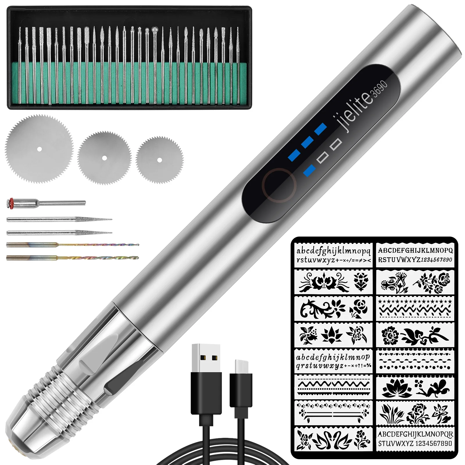 

Electric Engraving Pen 10W 3.7V 380mAh Multi-Purpose Mini Rotary Engraver Pen Wireless Engraving Grinding Tool Safe Nail