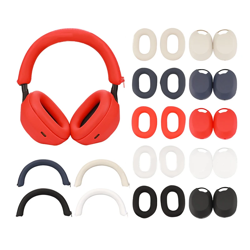 Custodie 2 In1 Per Custodia Per Auricolari Wh-1000Xm5 Custodia Protettiva In Silicone Antigraffio Custodia Per Cuffie Wireless Per Wh-1000Xm5