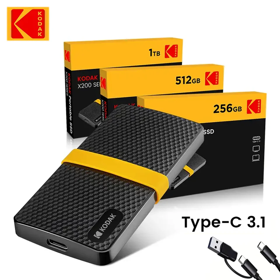 新品KODAK Portable SSD X200 2TB KODAK portable SSD X200 | KodakFlash