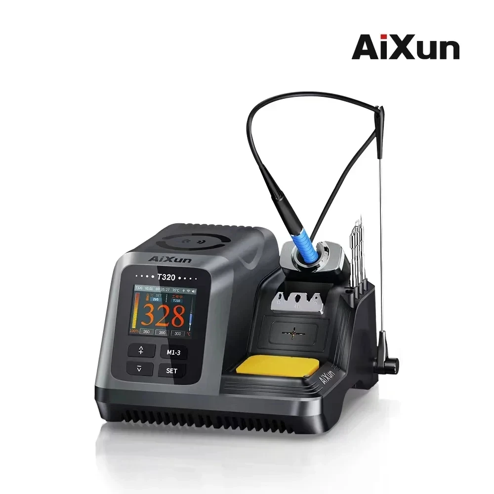 AIXUN T320 지능형 납땜 스테이션, 정밀 재작업 도구, 휴대폰 수리용 납땜 다리미 팁, T245 T210