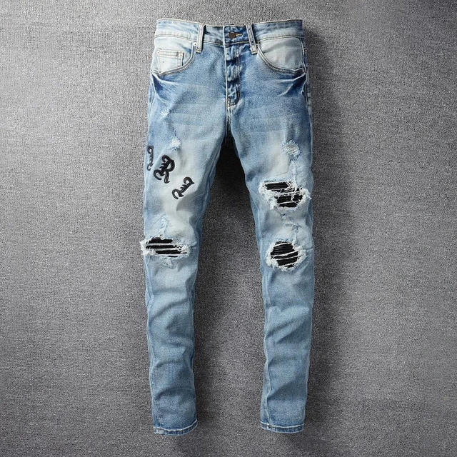 Letter Jean Denim Pant|Jeans| - AliExpress