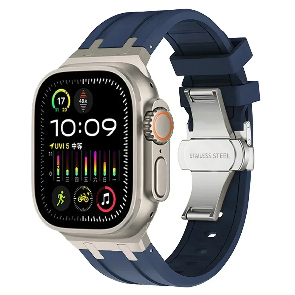Premium Silicone Sports Band with Butterfly Clasp
