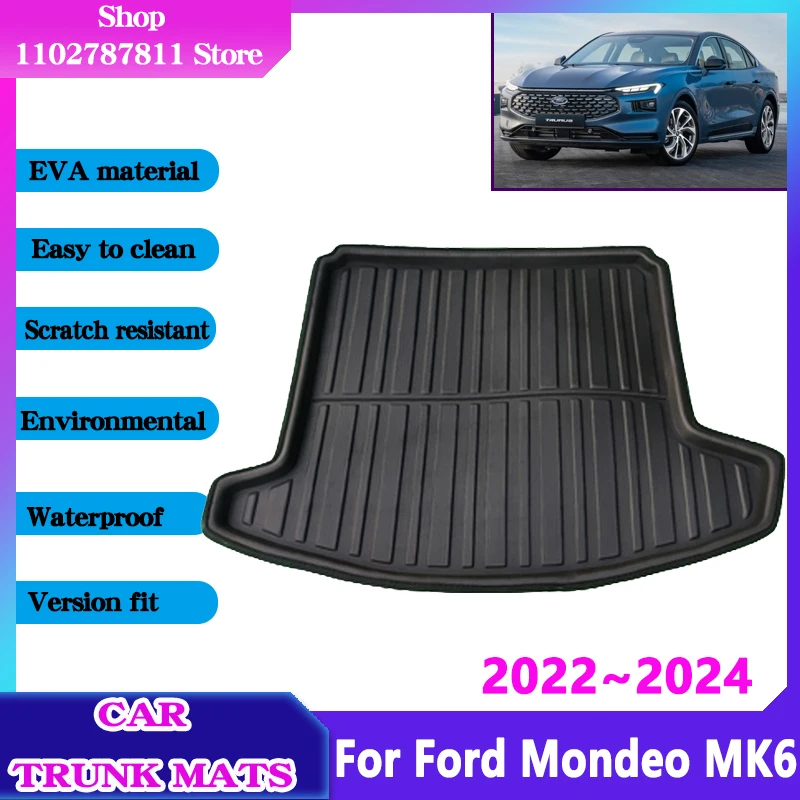 Tapis de sol de coffre de voiture antidérapant, doublure de protection  étanche, coussin de rangement de cargaison, accessoires pour Ford Mondeo,  MK6, 2023, 2022, 2024 - AliExpress