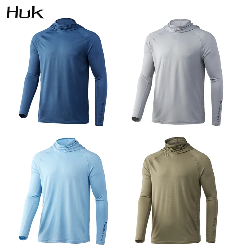 

Hoodie Fishing Shirts Long Sleeve Quick Dry Sweatshirt Summer Dresses Breathable Jersey UV Fishing Clothing Face Mask