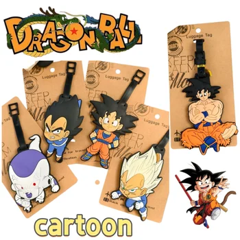 Etichetta per bagagli Dragon Ball in stile cartone animato, nuovo design creativo, estetica di alto valore, ciondolo elegante e personalizzato per borse da viaggio