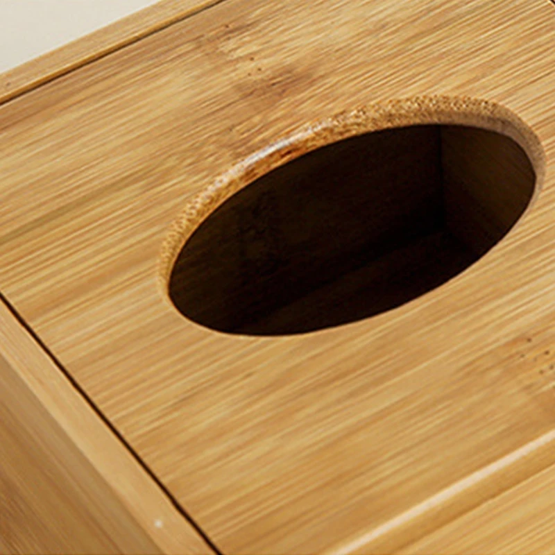 Bamboo Tissue Box Holder Storage Paper Box Tissue Cover Car Wood Napkins Holder Case Organizer Home Decoration tissue dispenser tissue box toilet paper holder
