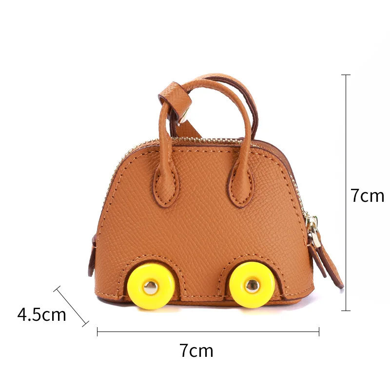 Mini wheel shell bag pendant cute mouth red envelope headphone bag accessory bowling hanging accessory