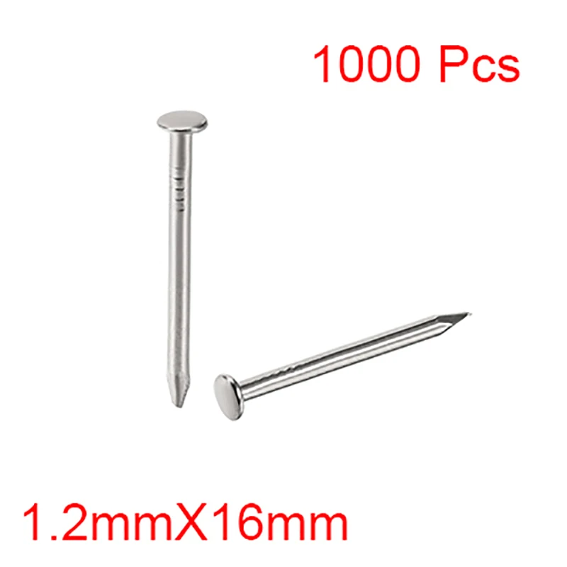 

1000 шт 1,2x16 мм крошечные гвозди стали маленький мини круглый головной гвоздь шпилька для ювелирных изделий Коробка для груди чехол шарнир мебель барабан фотографии