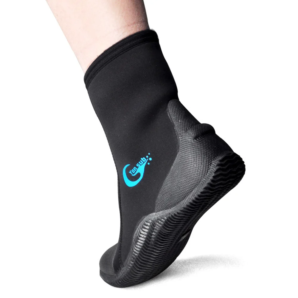 Neoprene Water Booties 5mm Diving Boots Wading Shoes Anti Slip Wear Resistant Snorkeling Socks Winter