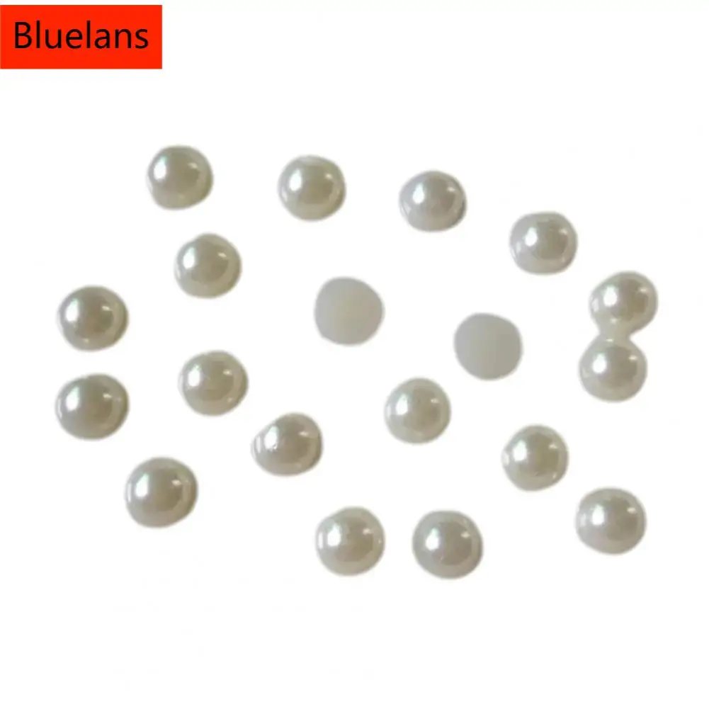 

1 Bag Nail Art Decors Japanese Style Three-dimensional DIY Mini Half Round Faux Pearl Nail Charms for Manicurist