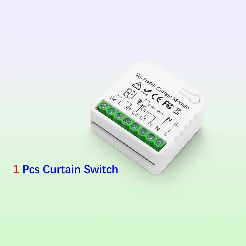 Wifi Rf Curtain Switch Tuya Smart Life Roller Shutter Module 433mhz Transmitter Remote Control Window Blinds Alexa Google Home - Image 10