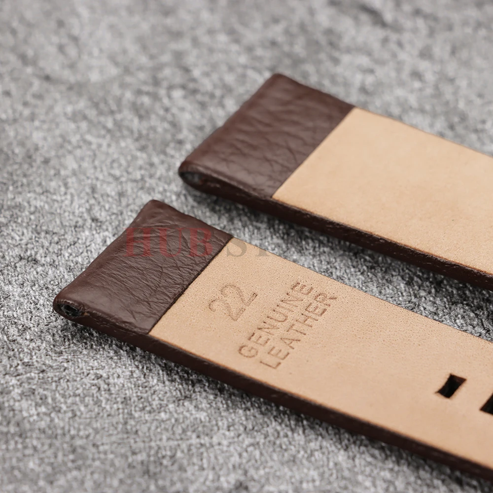 Premium Leather Watch Strap in Black and Brown - Various Sizes Available
