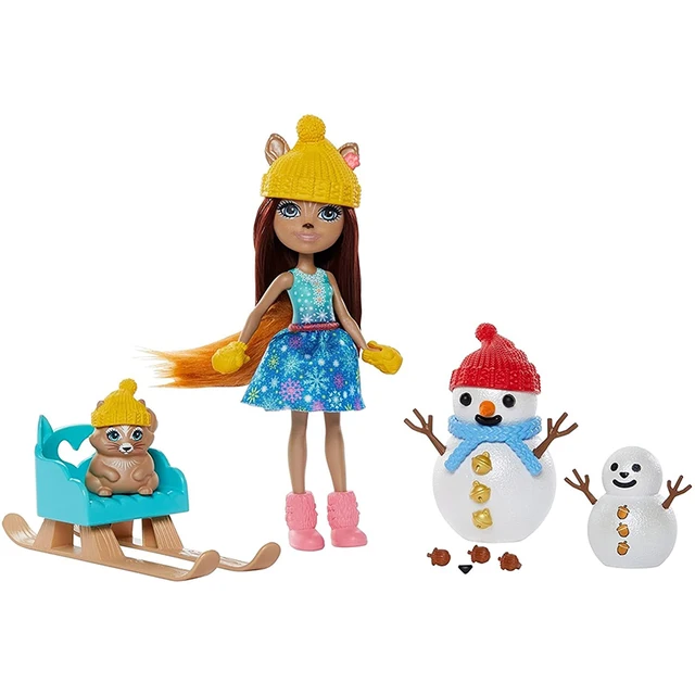 Enchantimals Sunny Savanna Doll Ofelia Ostrich Kamilla Kangaroo Royap Deanna Dragon Family Brystal Bunny Playset Doll Girl Gift 5