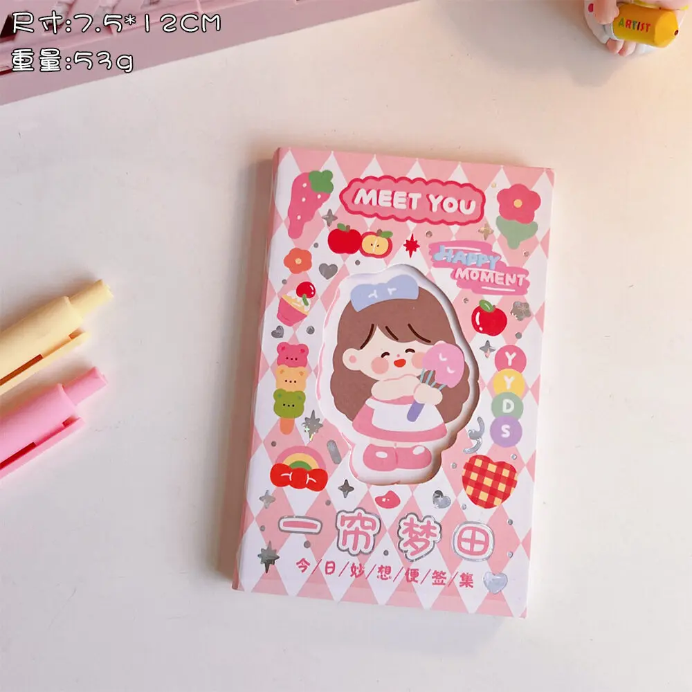 

Kawaii Cute Girl Memo Pad Cute Pink Message Memo Pad Student Writing Stationery