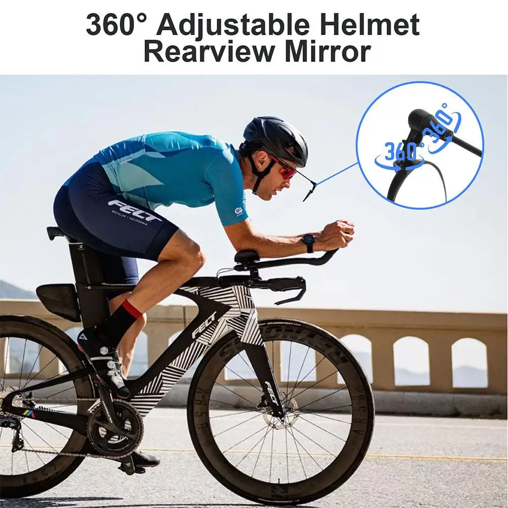 Description Picture 4 of itemBike Helmet Rearview Mirror 360 Degree Adjustable Wide Angle Lightweight Bike Riding Mirror Bicycle Rearview Mirrors Accessories