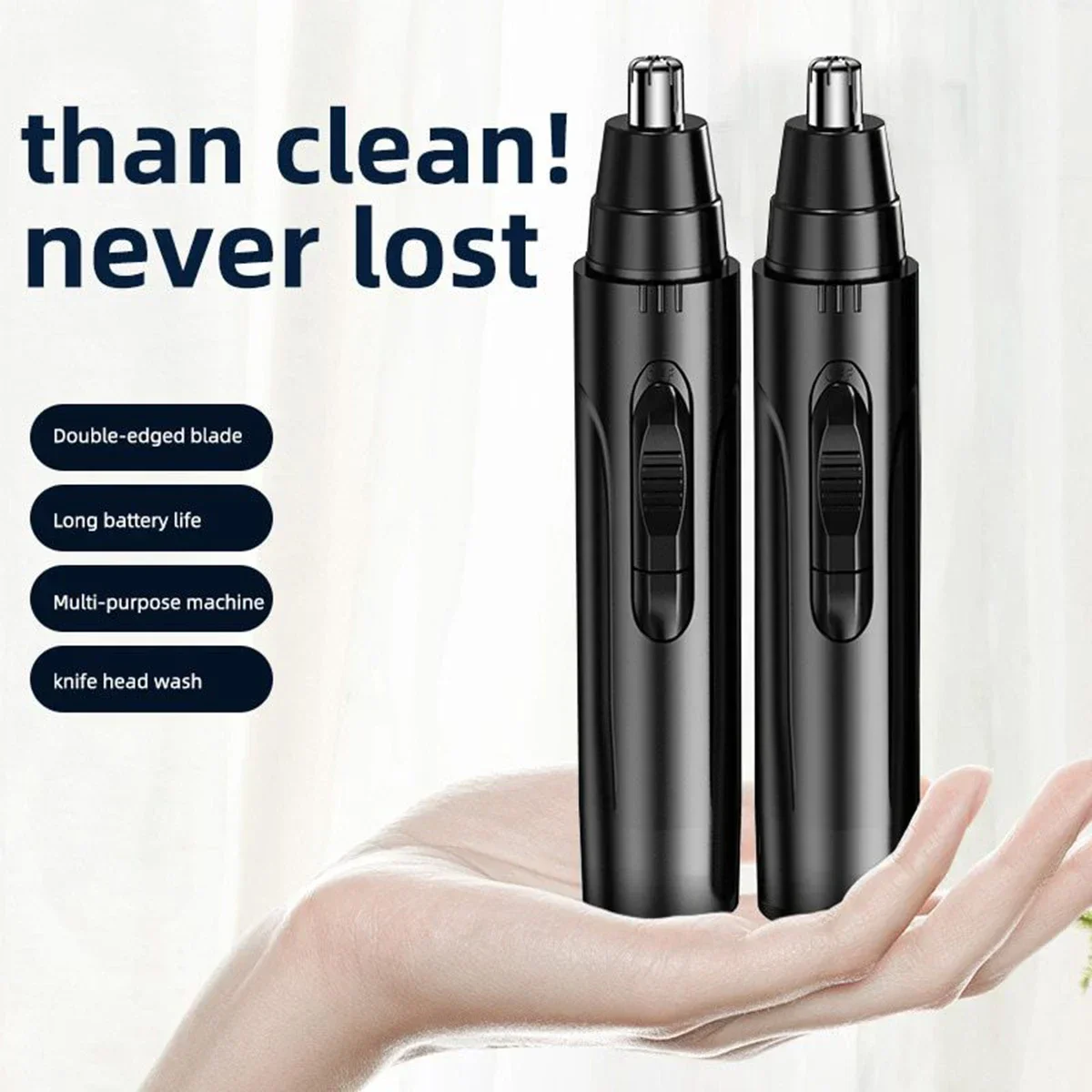 Multi functional electric nose hair trimmer exquisite eyebrow trimming maintain personal image